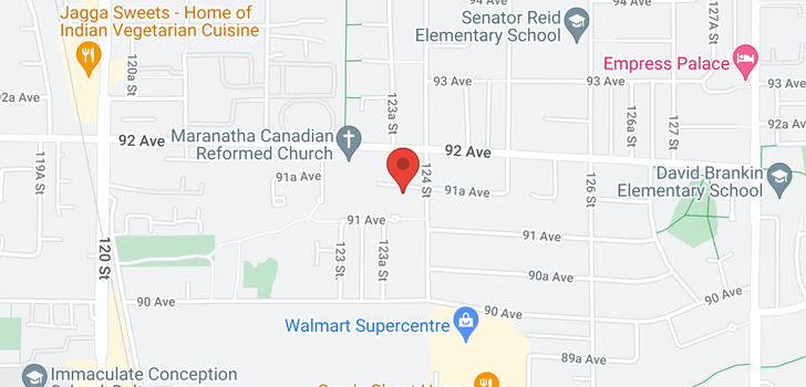 map of 12344 91A AVENUE